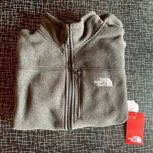 BRAND NEW Black Heather North Face Fleece Jacket L